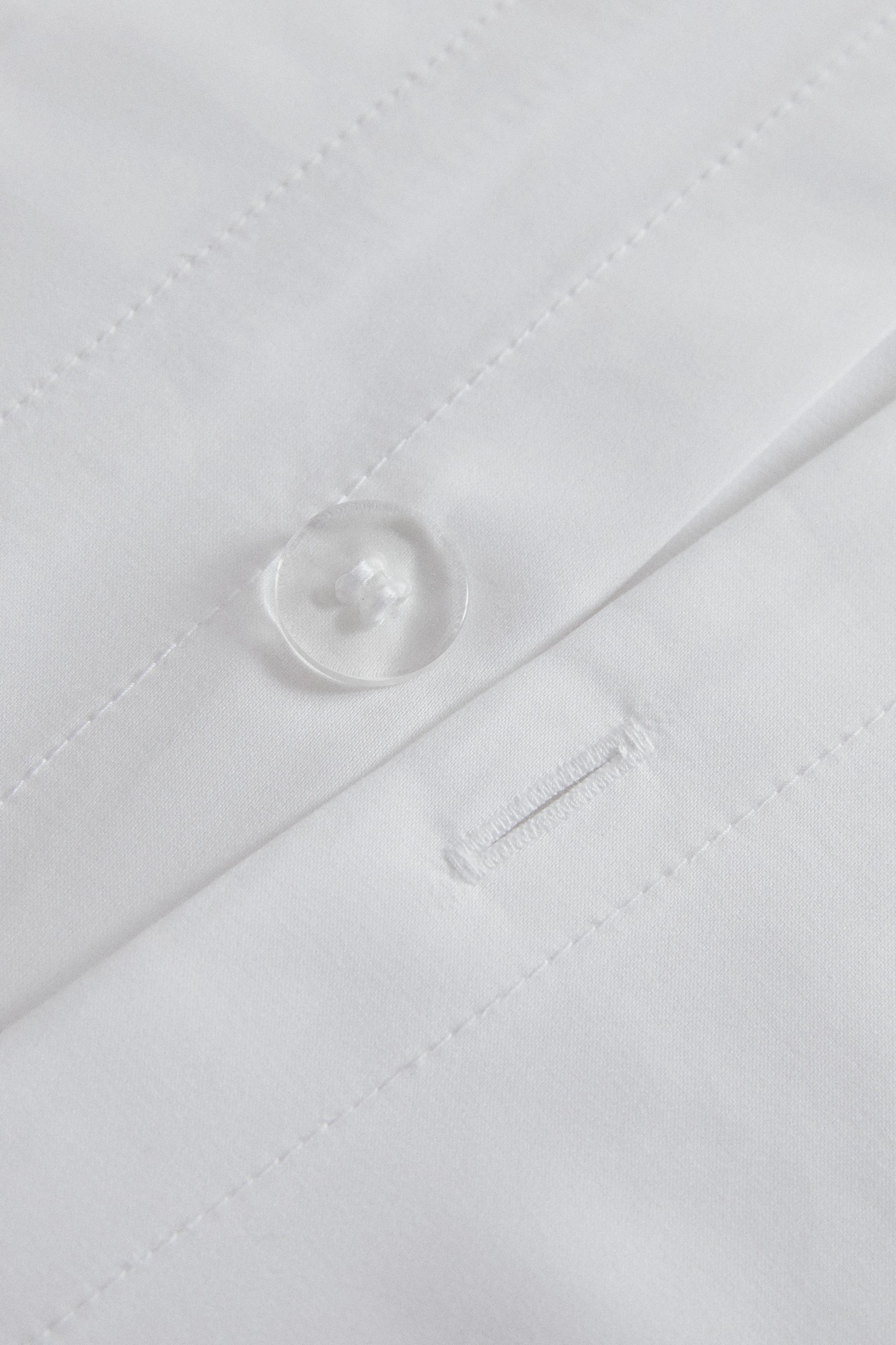 SATEEN COTTON DUVET COVER WITH PLEATED EDGE (1000 THREAD COUNT)